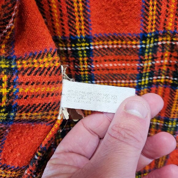 Sir Jac Jacket Men Size 38 Blue Hooded Full Zip Plaid Lined - Picture 12 of 14